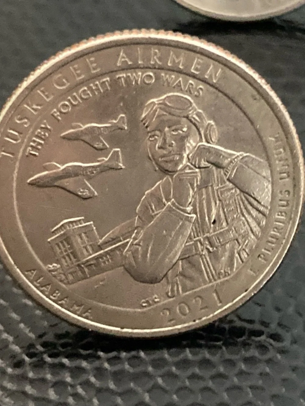 2021 Tuskegee Airmen Quarter Cufflinks – Alabama “They Fought Two Wars”